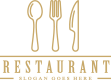icono cocina, cubiertos, plato y restaurante