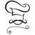 dibujo de la cabeza de un chef